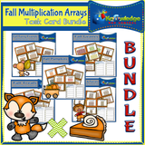 Fall Multiplication Arrays Task Cards