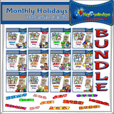 Monthly Holiday Interactive Foldable Booklets