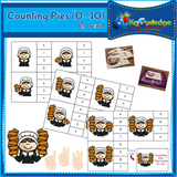 Thanksgiving Counting Clip Cards