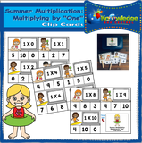 Summer Multiplication Clip Cards