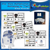 Star Wars Multiplication Clip Cards