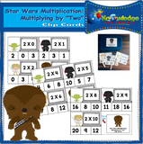 Star Wars Multiplication Clip Cards