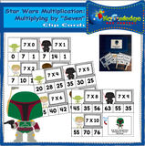 Star Wars Multiplication Clip Cards