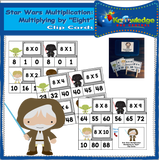 Star Wars Multiplication Clip Cards