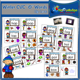 Winter CVC Words Clip Cards