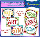 Classroom Subject Signs