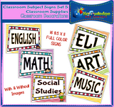 Classroom Subject Signs