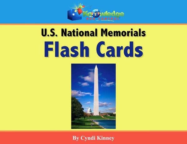 US National Memorials Flash Cards