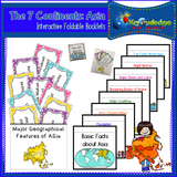 The 7 Continents Interactive Foldable Booklets