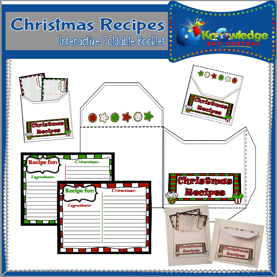 Christmas Recipes Interactive Foldable Booklets – Knowledge Box Central