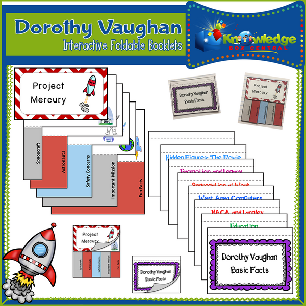 Dorothy Vaughan Interactive Foldable Booklets