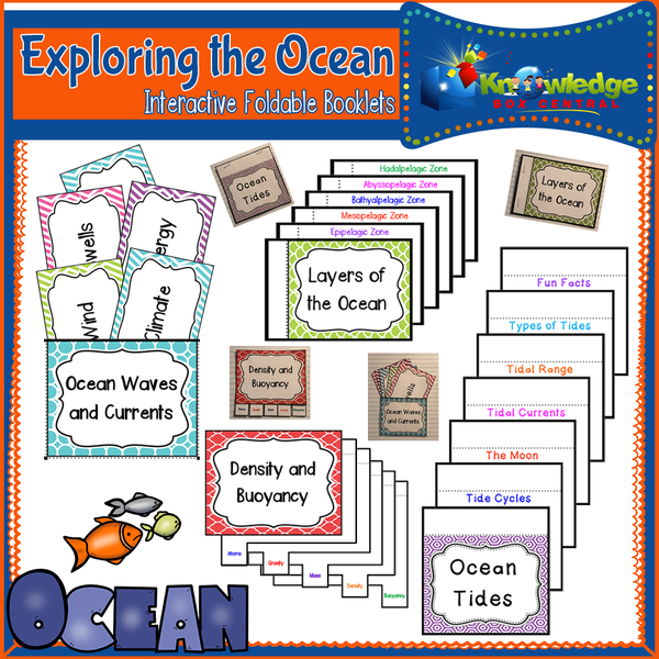 Exploring the Ocean Interactive Foldable Booklets