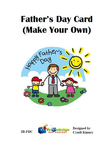 Father's Day cards-Make your own!