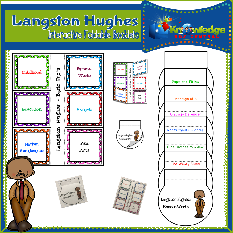 Langston Hughes Interactive Foldable Booklets – Knowledge Box Central