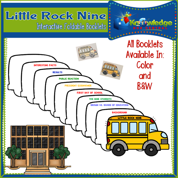 Little Rock Nine Interactive Foldable Booklets
