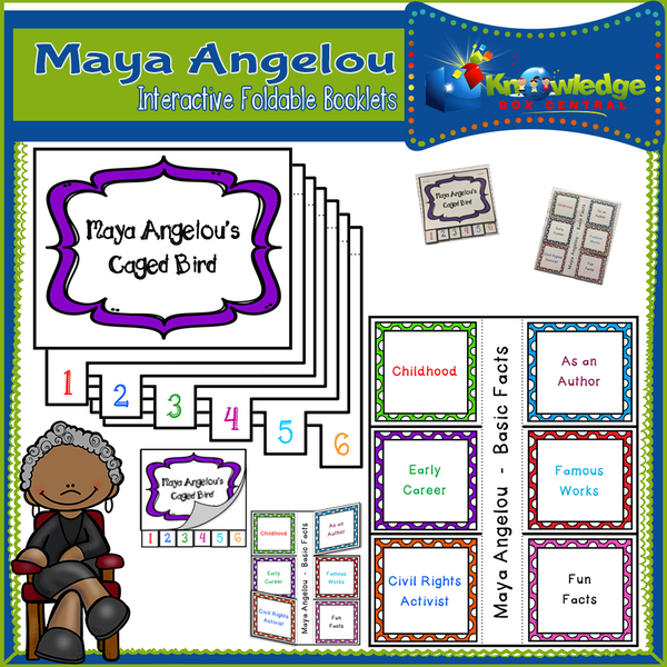 Maya Angelou Interactive Foldable Booklets