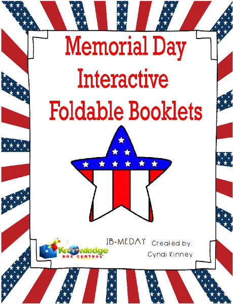 Memorial Day Interactive Foldable Booklets