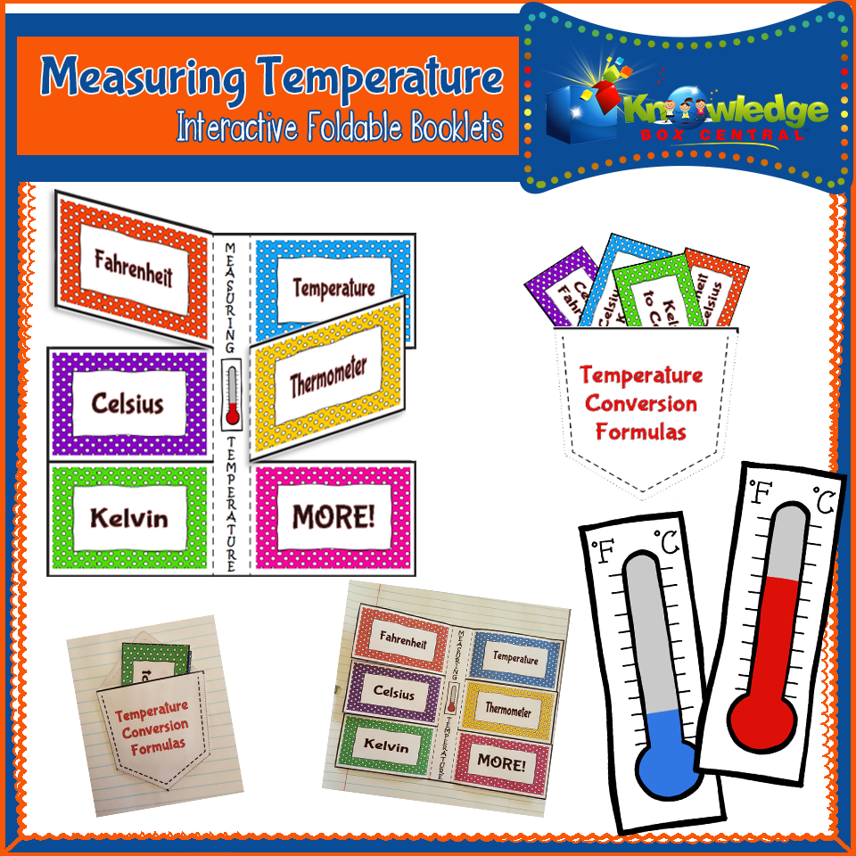 Measuring Temperature Interactive Foldable Booklets – Knowledge Box Central