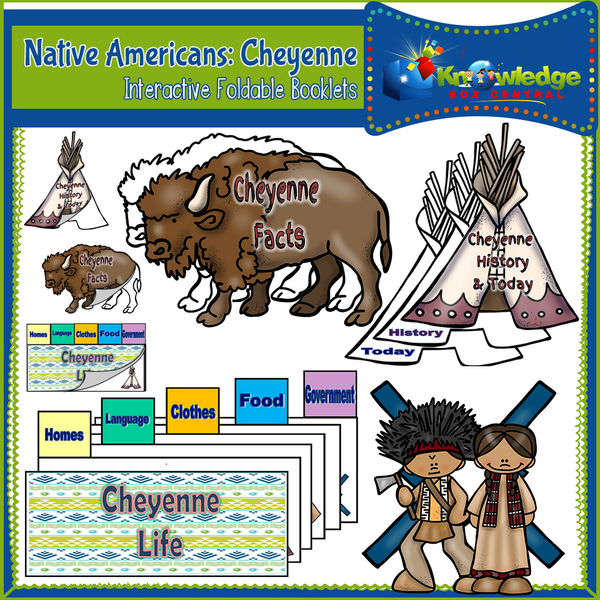 Native Americans: Cheyenne Interactive Foldable Booklets