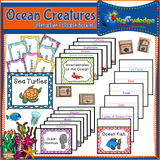 Ocean Creatures Interactive Foldable Booklets