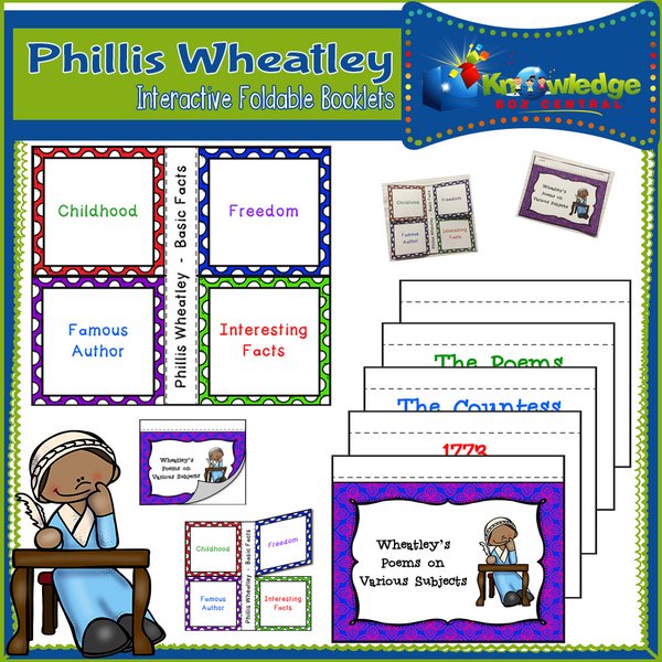 Phillis Wheatley Interactive Foldable Booklets