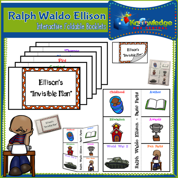 Ralph Waldo Ellison Interactive Foldable Booklets