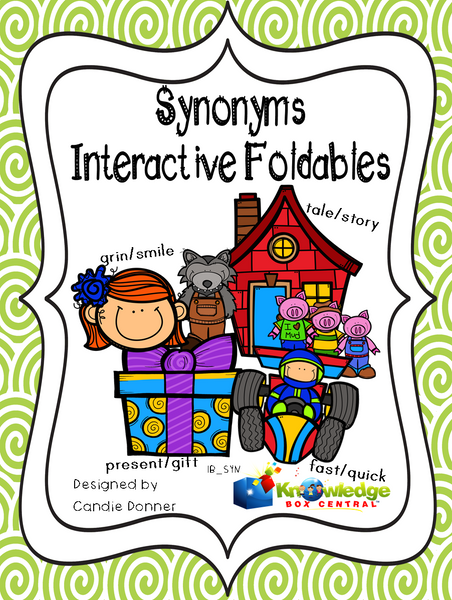 Synonyms Interactive Foldable Booklets