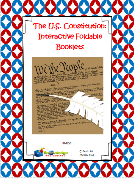 U.S. Constitution Interactive Foldable Booklets