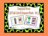 Compound Words QR Code Task Cards
