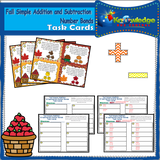 Seasons Simple Addition & Subtraction Number Bonds (1-10) Task Cards