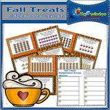 Fall Multiplication Arrays Task Cards