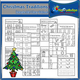 Christmas Kindergarten Math & Literacy Worksheets