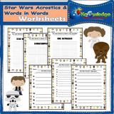 Acrostics and Words in Words Worksheets
