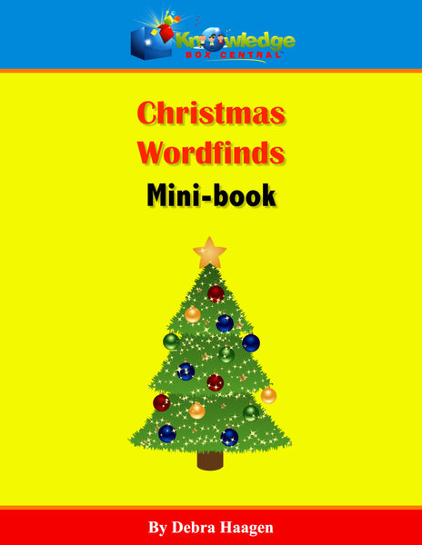 Christmas Wordfinds Mini-book