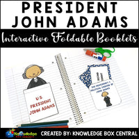 President John Adams Interactive Foldable Booklets