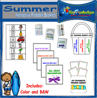 Summer Interactive Foldable Booklets