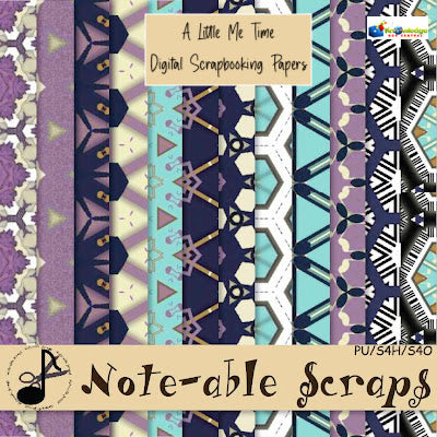 A Little Me Time Digital Scrapbooking Papers