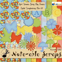 April Showers Bring May Flowers Digital Scrapbooking Mini-Kit