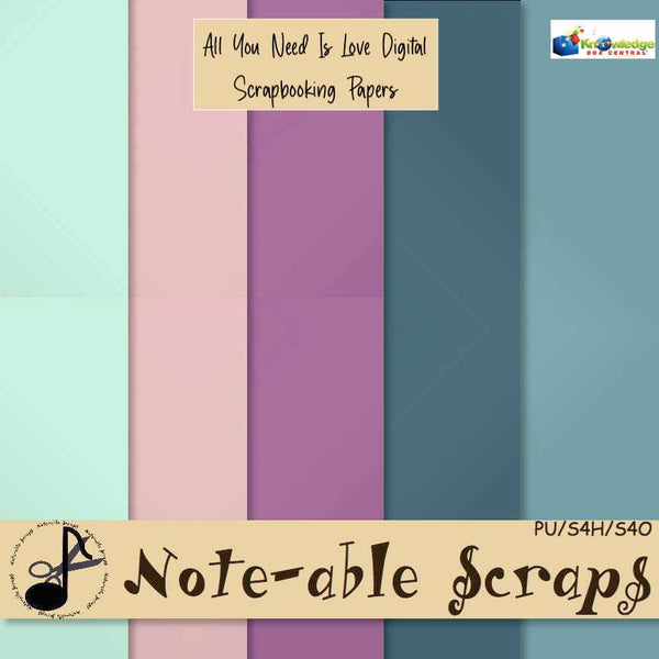 All You Need Is Love Digital Scrapbooking Papers