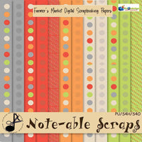 Farmers Market Digital Scrapbooking Papers