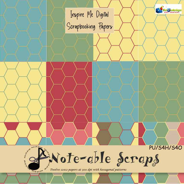 Inspire Me Digital Scrapbooking Patterned Papers