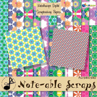 Kaleidoscope Digital Scrapbooking Papers