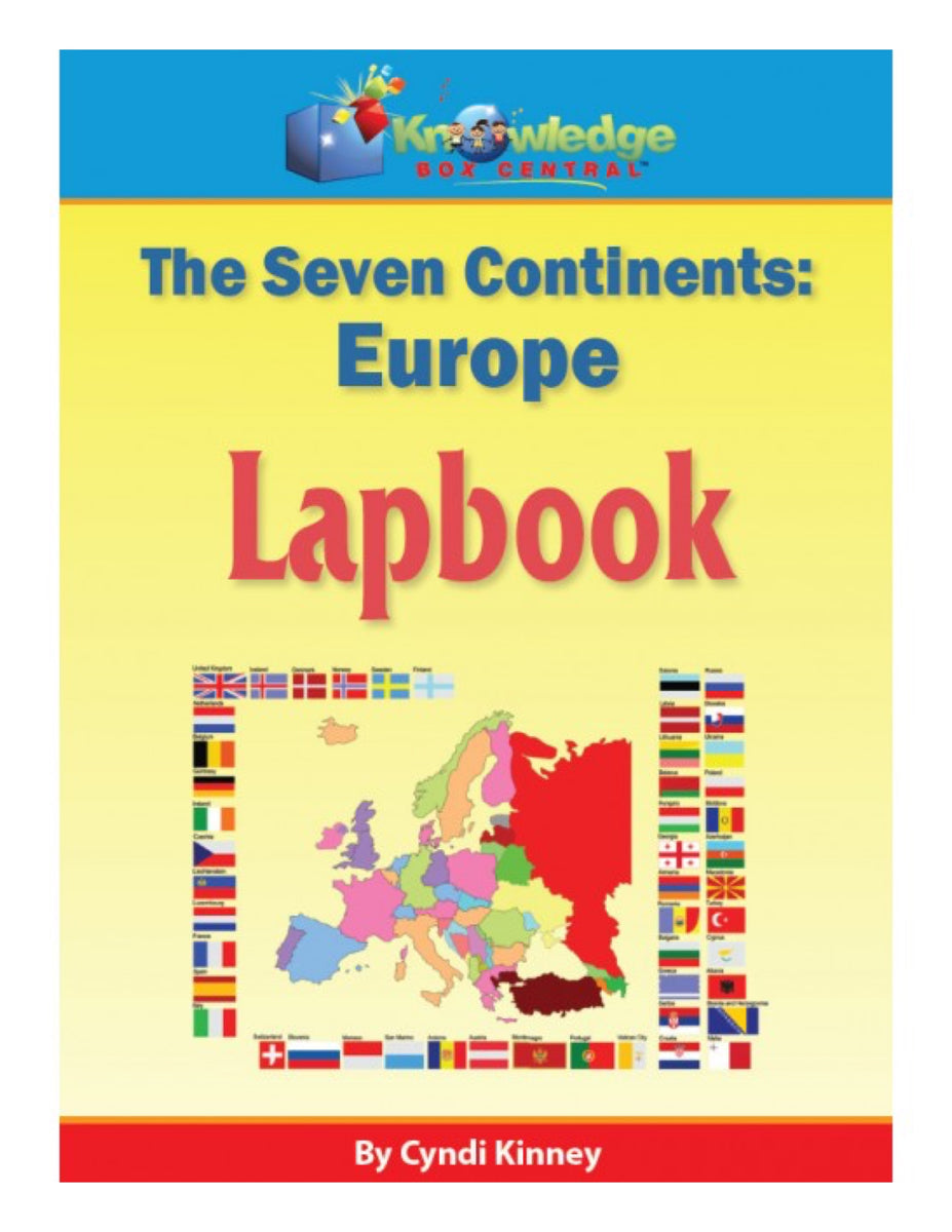 The Seven Continents: Europe Lapbook - PRINTED – Knowledge Box Central