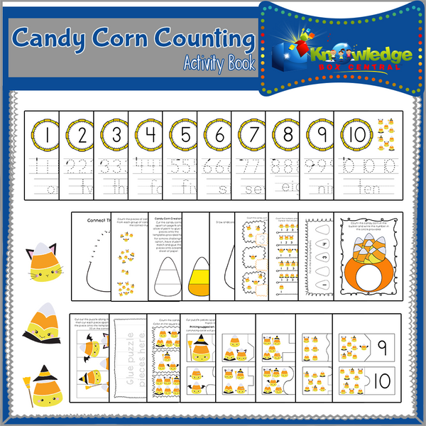 Candy Corn Counting Activity Book