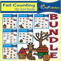 Fall Counting Clip Card BUNDLE