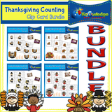 Thanksgiving Counting Clip Cards