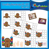 Christmas Counting Clip Cards