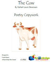 The Cow Poetry Copywork