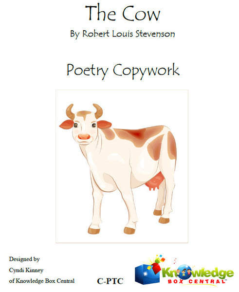 The Cow Poetry Copywork