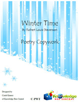 Winter Time Poetry Copywork